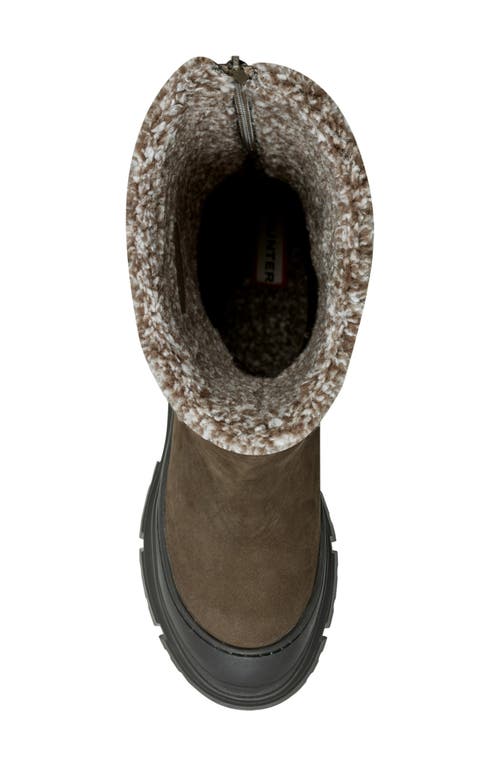 Hunter Tisha Lug Sole Waterproof Snow Boot In Gray