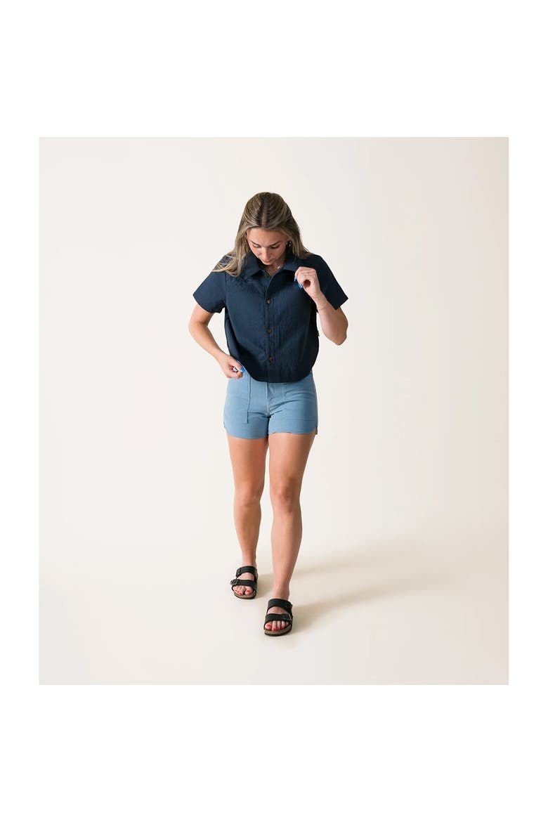 Out West Short - Women's, Alternate, color, Vintage Blue