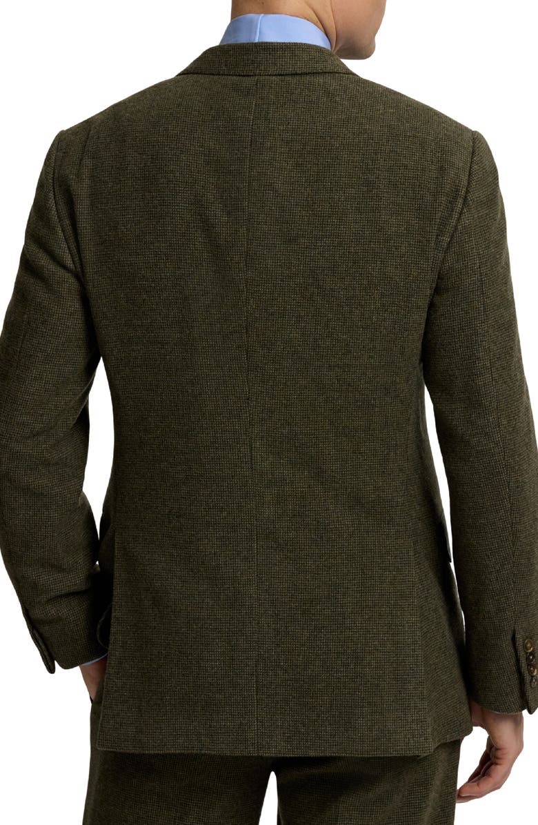 Ralph Lauren Purple Label Wool & Silk Blend Tick Weave Suit Jacket, Alternate, color, Loden Multi