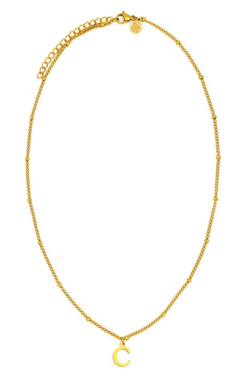 Initial Pendant Necklace