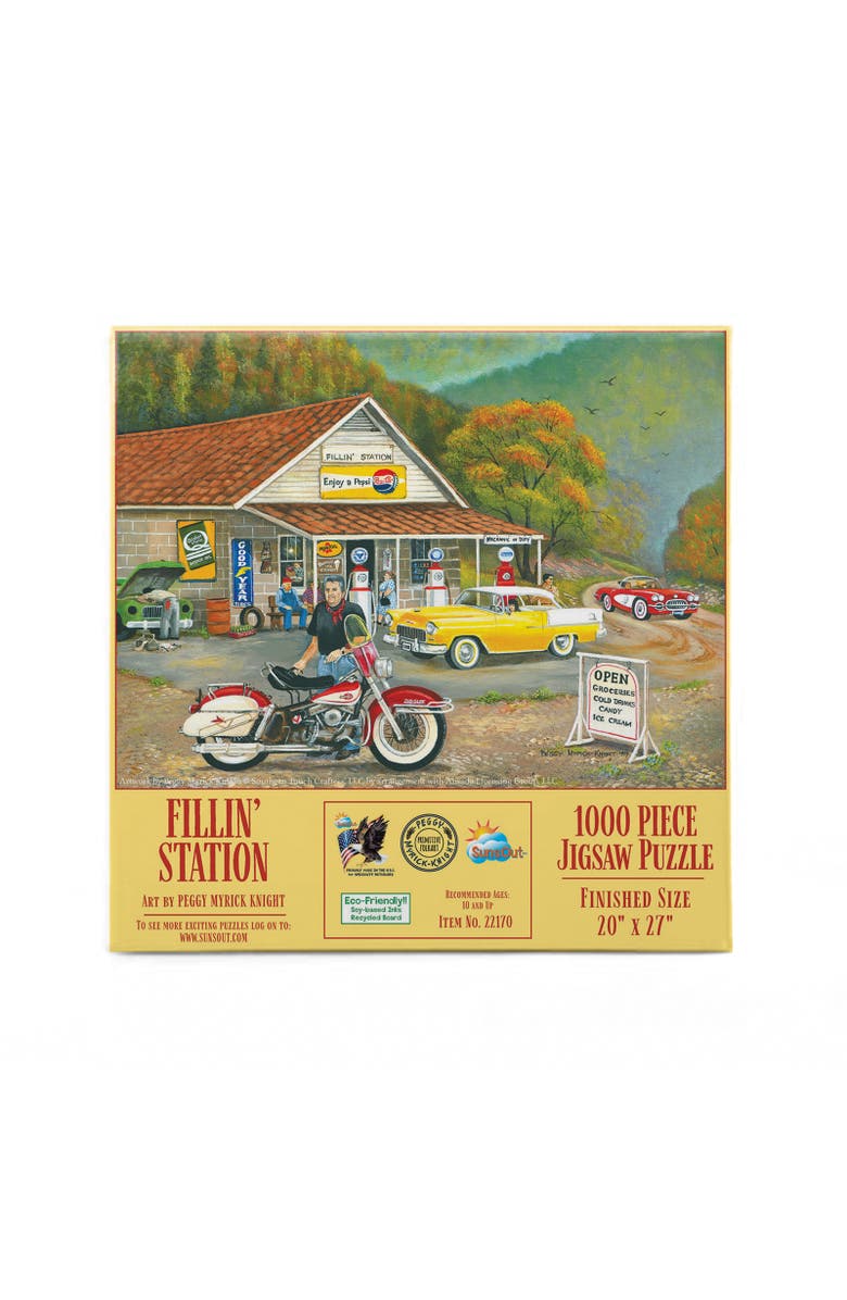 Sunsout Fillin' Station 1000 piece Jigsaw Puzzle for Adults, Alternate, color, Multicolor