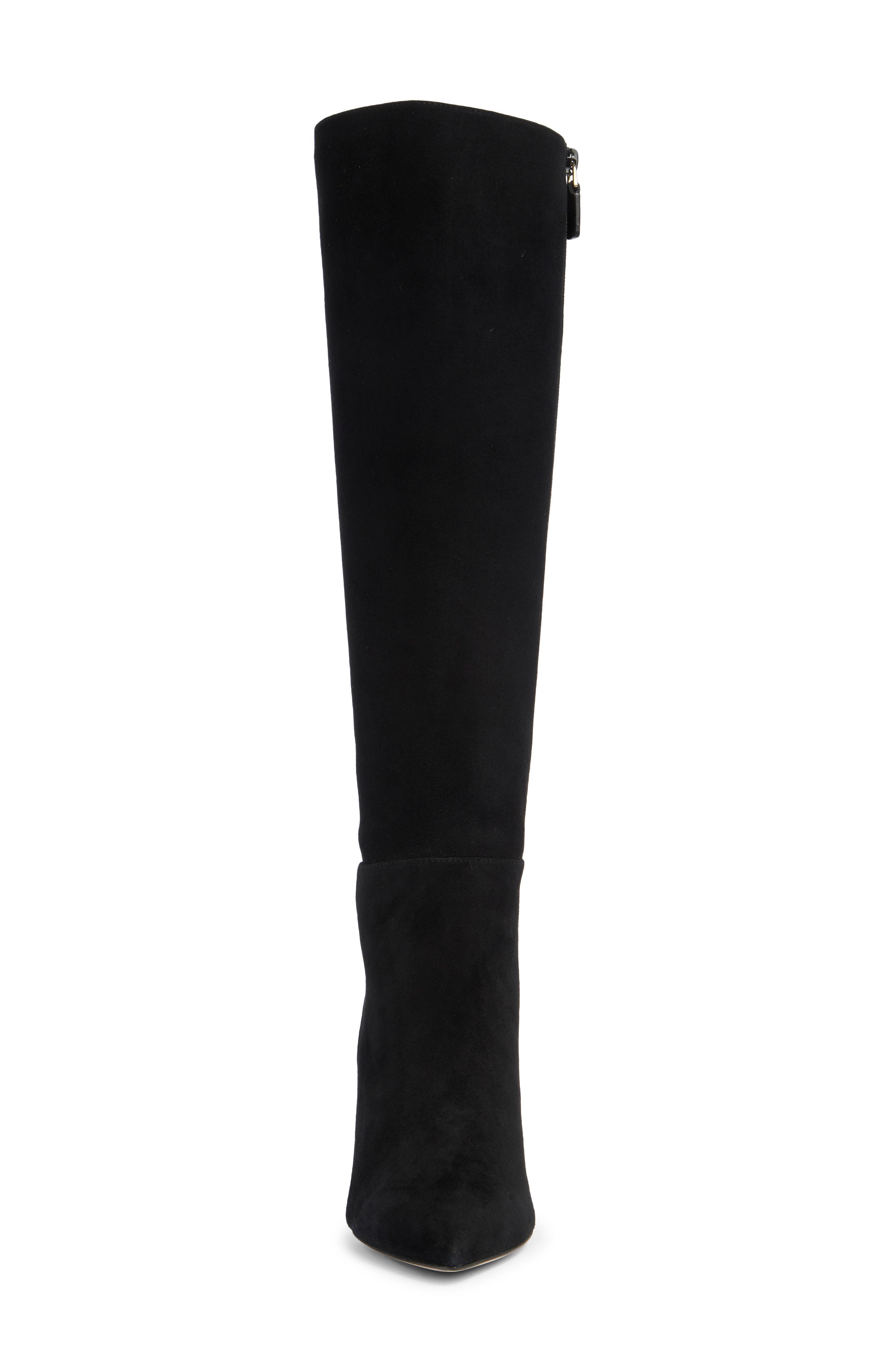 Stuart Weitzman Avenue Stiletto Boot, Alternate, color, Black