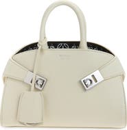 FERRAGAMO Mini Hug Leather Top Handle Bag