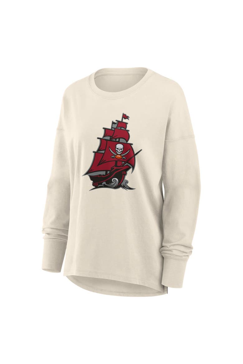 Women's Fanatics Cream Tampa Bay Buccaneers Dove Legacy Long Sleeve T-Shirt, Alternate, color, Cream