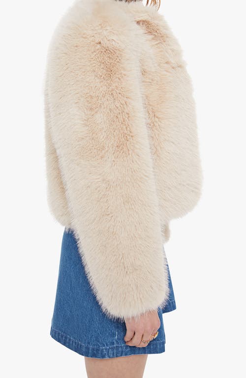 Mother The Polar Opposite Faux Fur Jacket In Neutral
