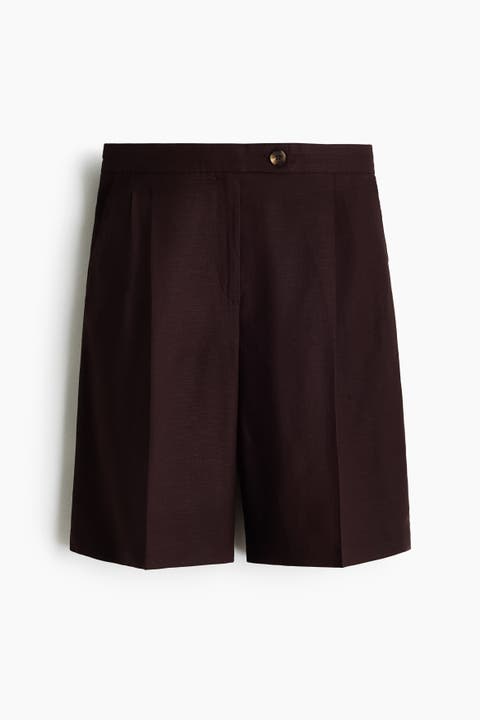 Linen-blend Bermuda Shorts
