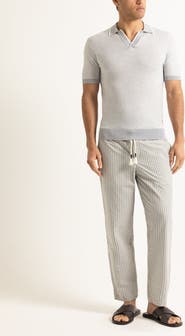 Orlebar Brown Horton Tailored Cotton Merino Polo With Contrast Tipping
