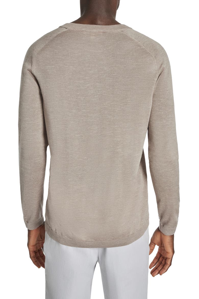 Bailey Merino Wool Blend Sweatshirt, Alternate, color, TAN