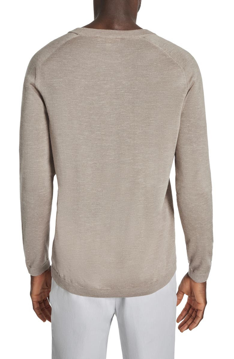 Jack Victor Bailey Merino Wool Blend Sweatshirt, Alternate, color, Tan