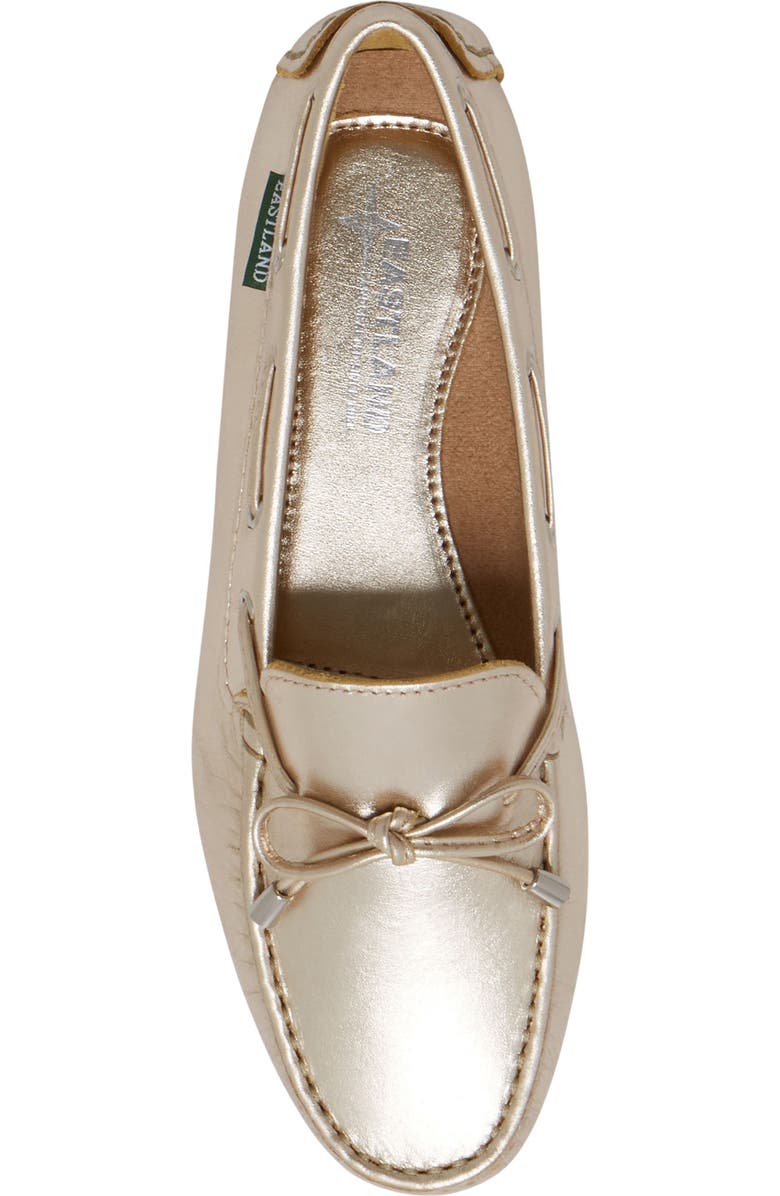 Eastland Marcella Bow Driving Loafer, Alternate, color, Gold