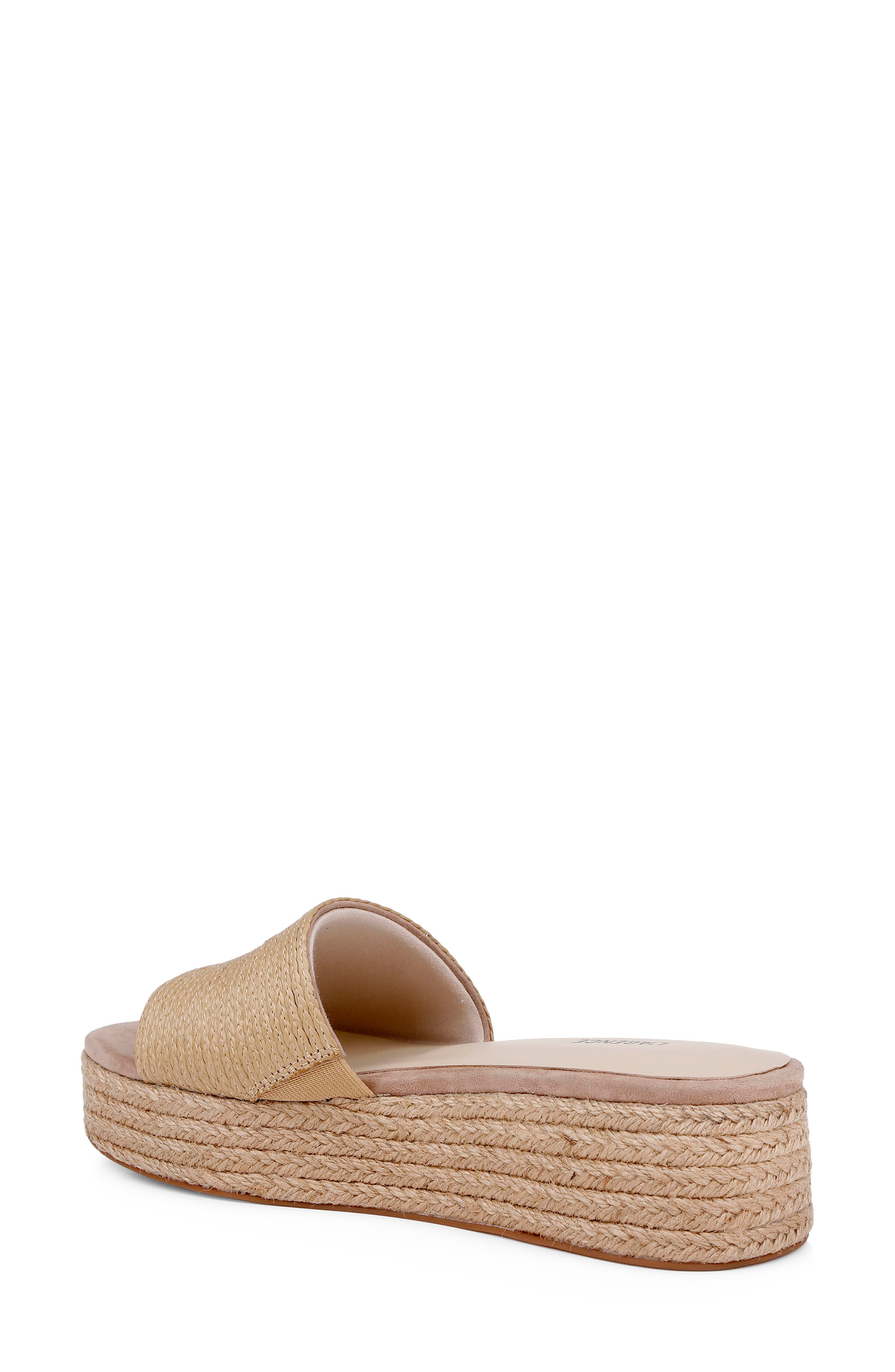 L'AGENCE Ramani II Espadrille Platform Wedge Slide Sandal, Alternate, color, Natu Rafi