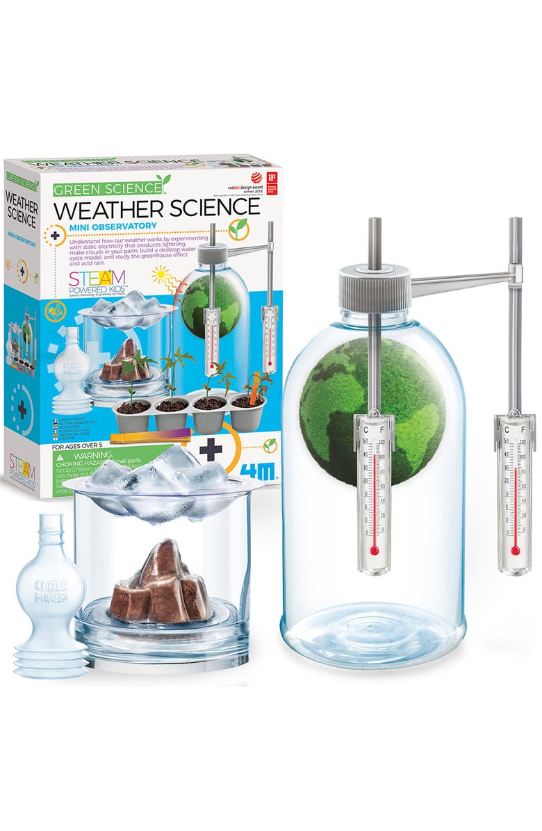 4M Green Science Weather Science, DIY Mini Observatory Kit, Kid 5+, Alternate, color, Multicolored