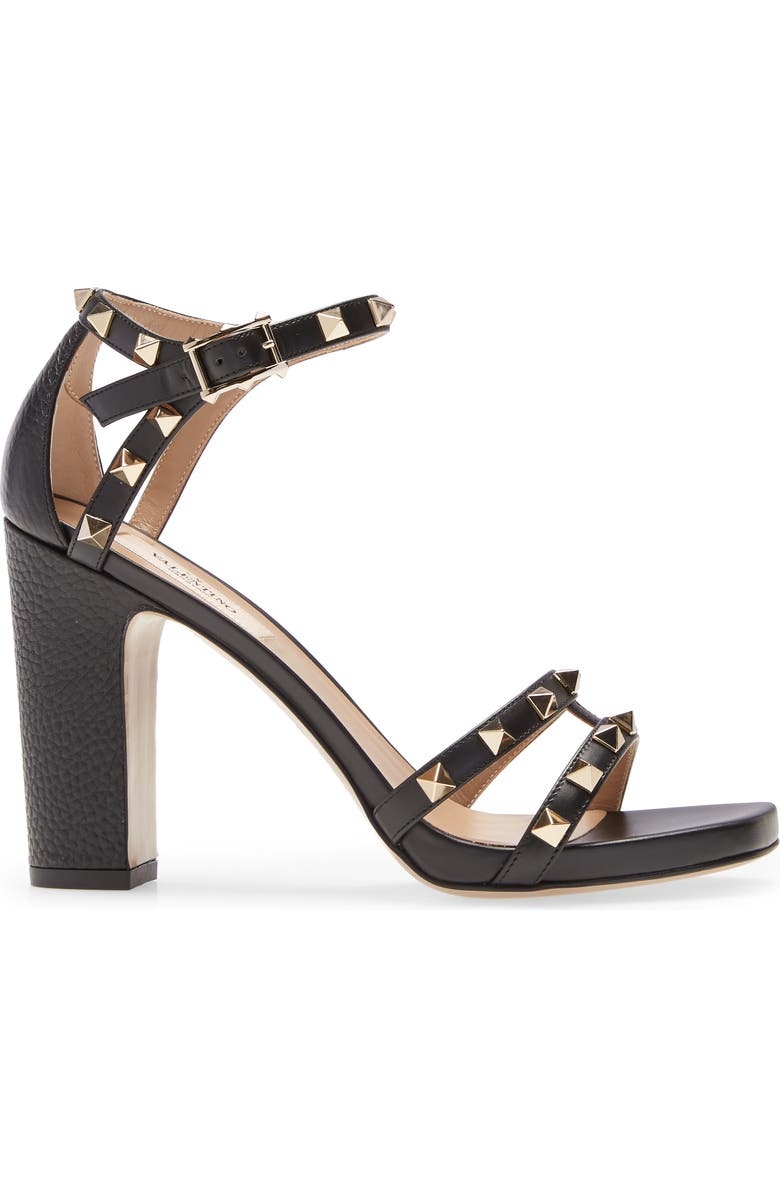 Valentino Garavani Valentino Rockstud Strappy Block Heel Sandal, Alternate, color,