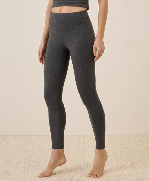 Pact On The Go-to Legging Made With Organic Cotton In Charcoal Heather