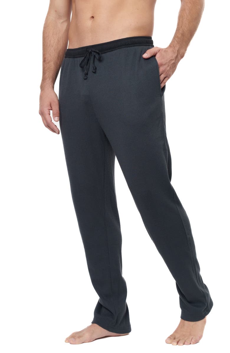 Rainforest Relaxed Fit Waffle Knit Pajama Pants, Alternate, color, 