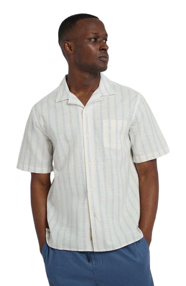Onia Vacation Shirt, Alternate, color, White/Lt Blue