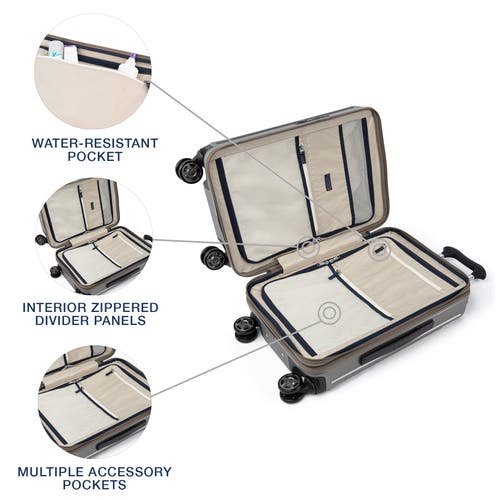 Travelpro Platinum Elite Hardside Expandable Carry-on 21-inch Spinner In Metallic Sand
