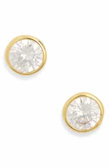 NORDSTROM RACK Round Cut Cubic Zirconia Stud Earrings