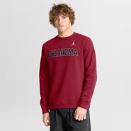 Jordan Brand Men's Jordan Brand Crimson Oklahoma Sooners 2026 Sideline Club Sweatshirt