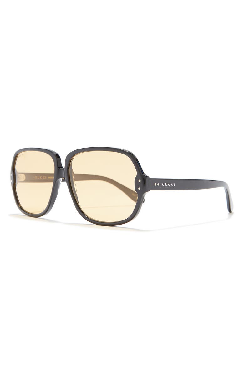 Gucci 63mm Round Sunglasses, Alternate, color,