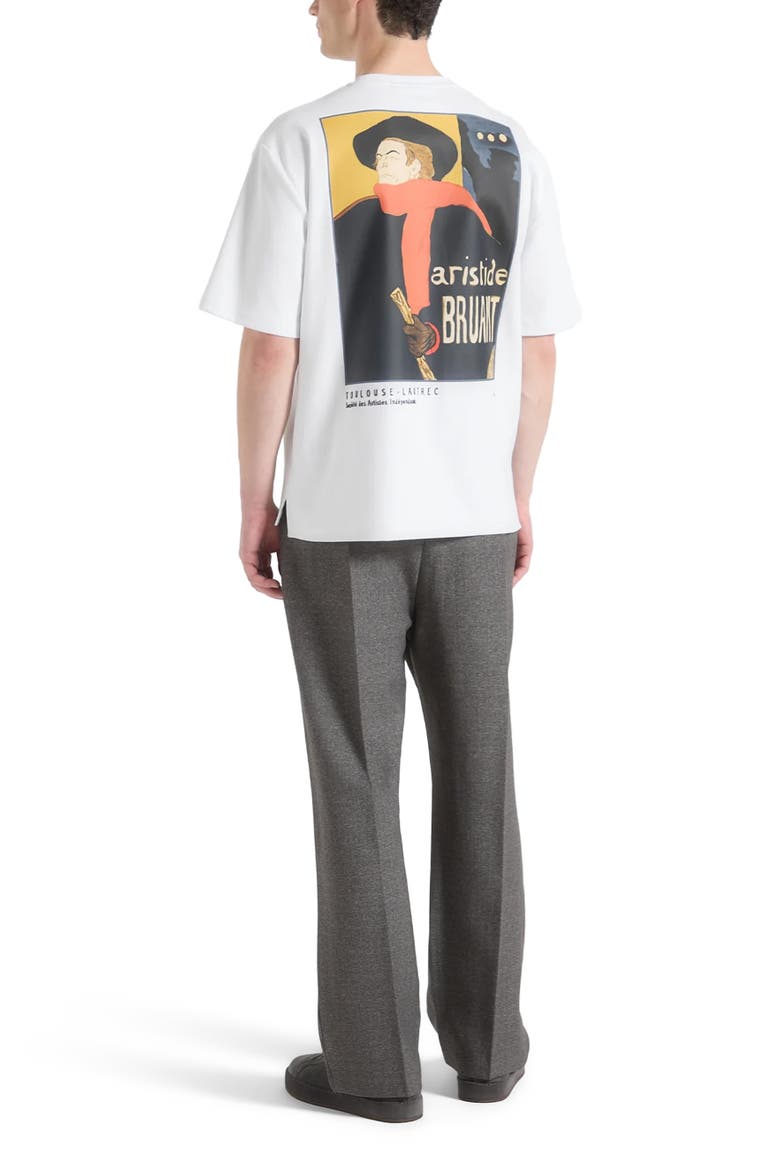Art Nouveau Cotton T-Shirt, Alternate, color, White