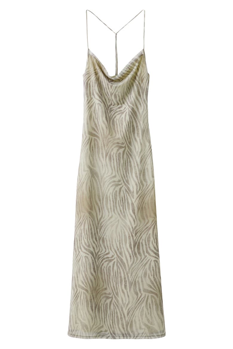 Animal Print Midi Dress, Alternate, color, LIGHT/PASTEL GREY