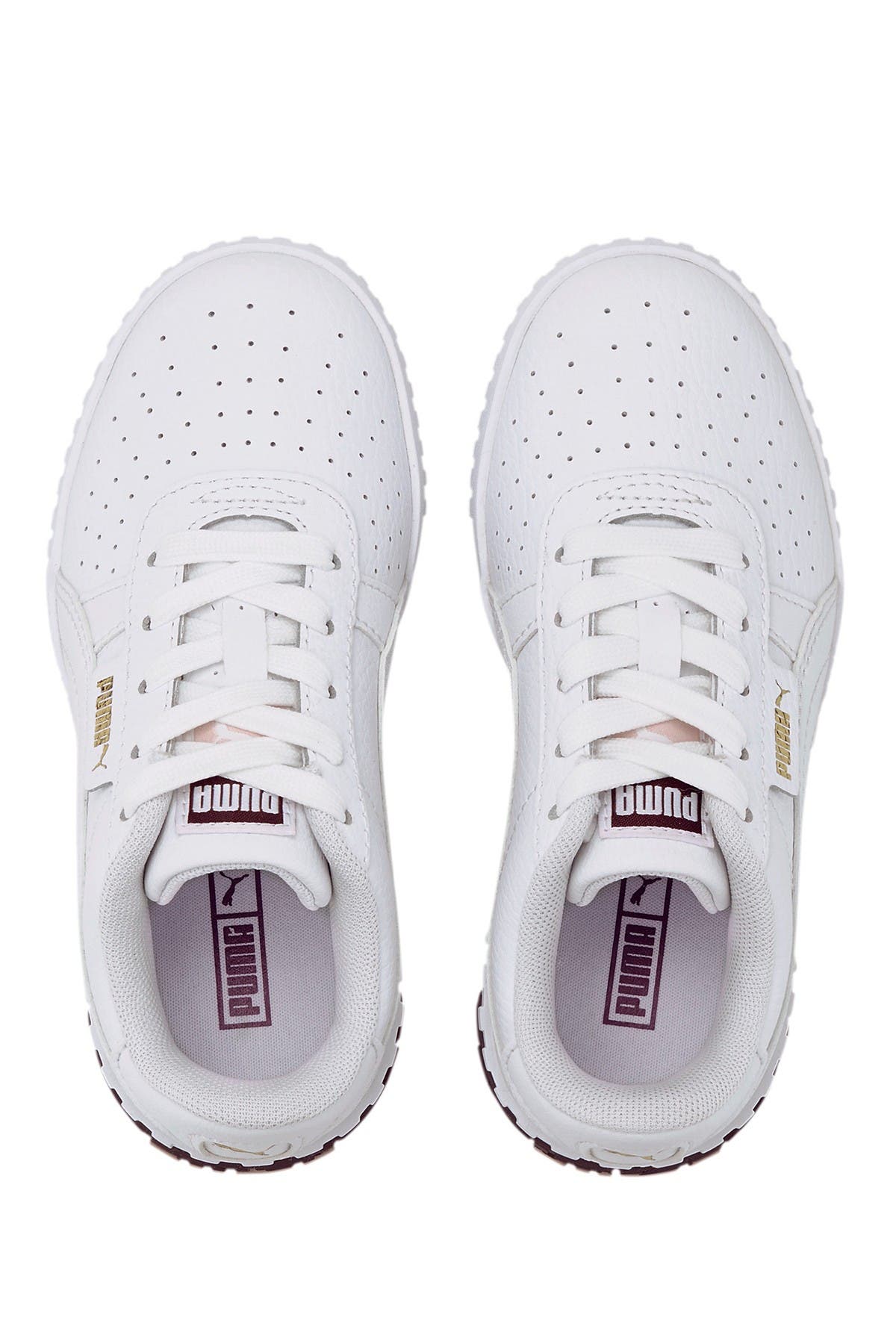 PUMA Cali Perforated Leather Sneaker, Alternate, color, 