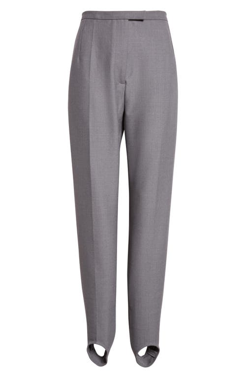 Dries Van Noten Pandora Stretch Wool Stirrup Leggings In Gray