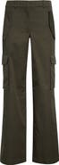 Burberry Check Trim Gabardine Cargo Trousers