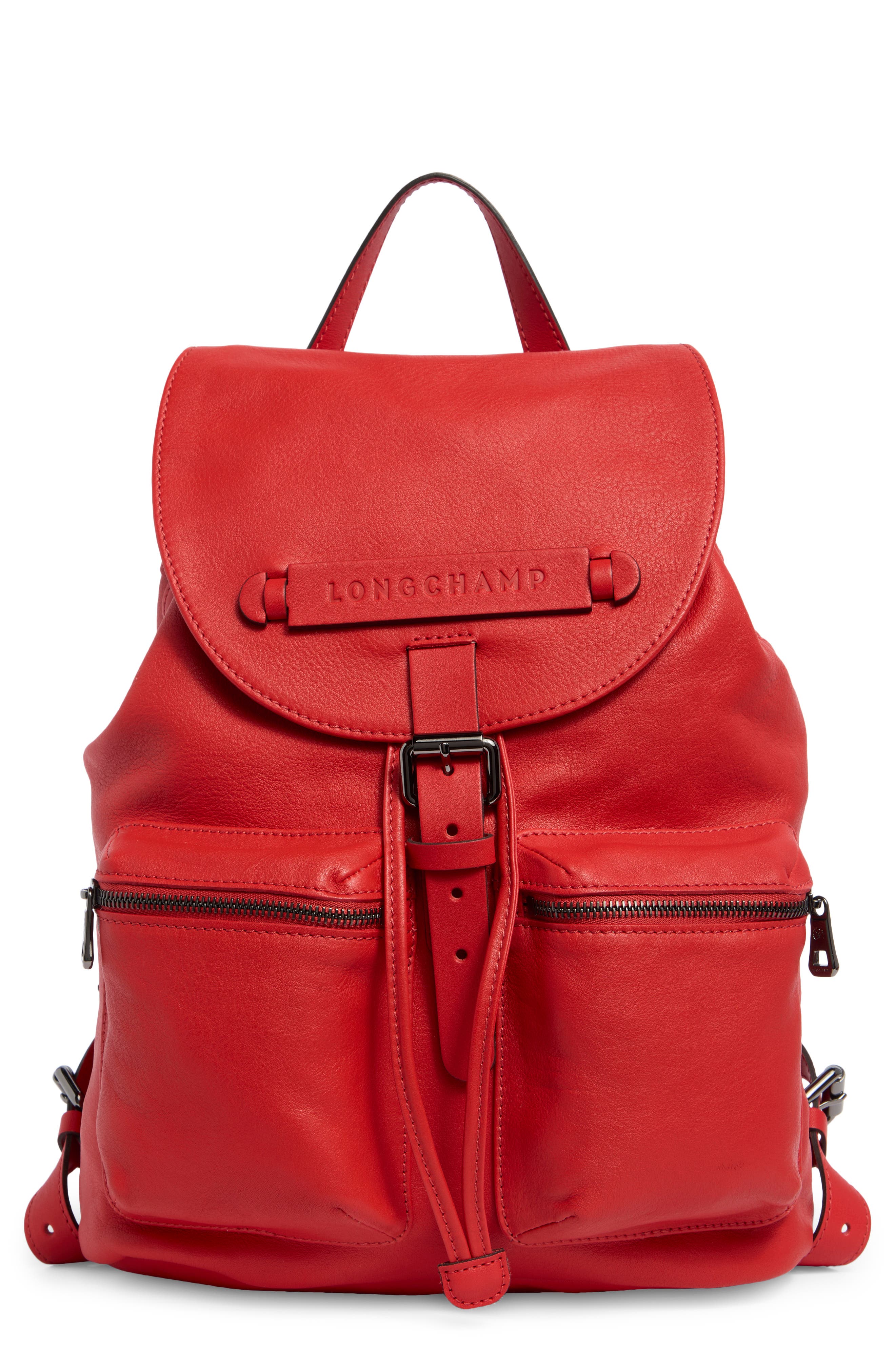 Longchamp Medium 3D Leather Backpack