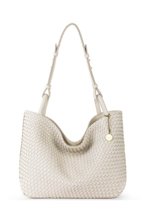 Los Feliz Medium Tote Woven Leather Bag