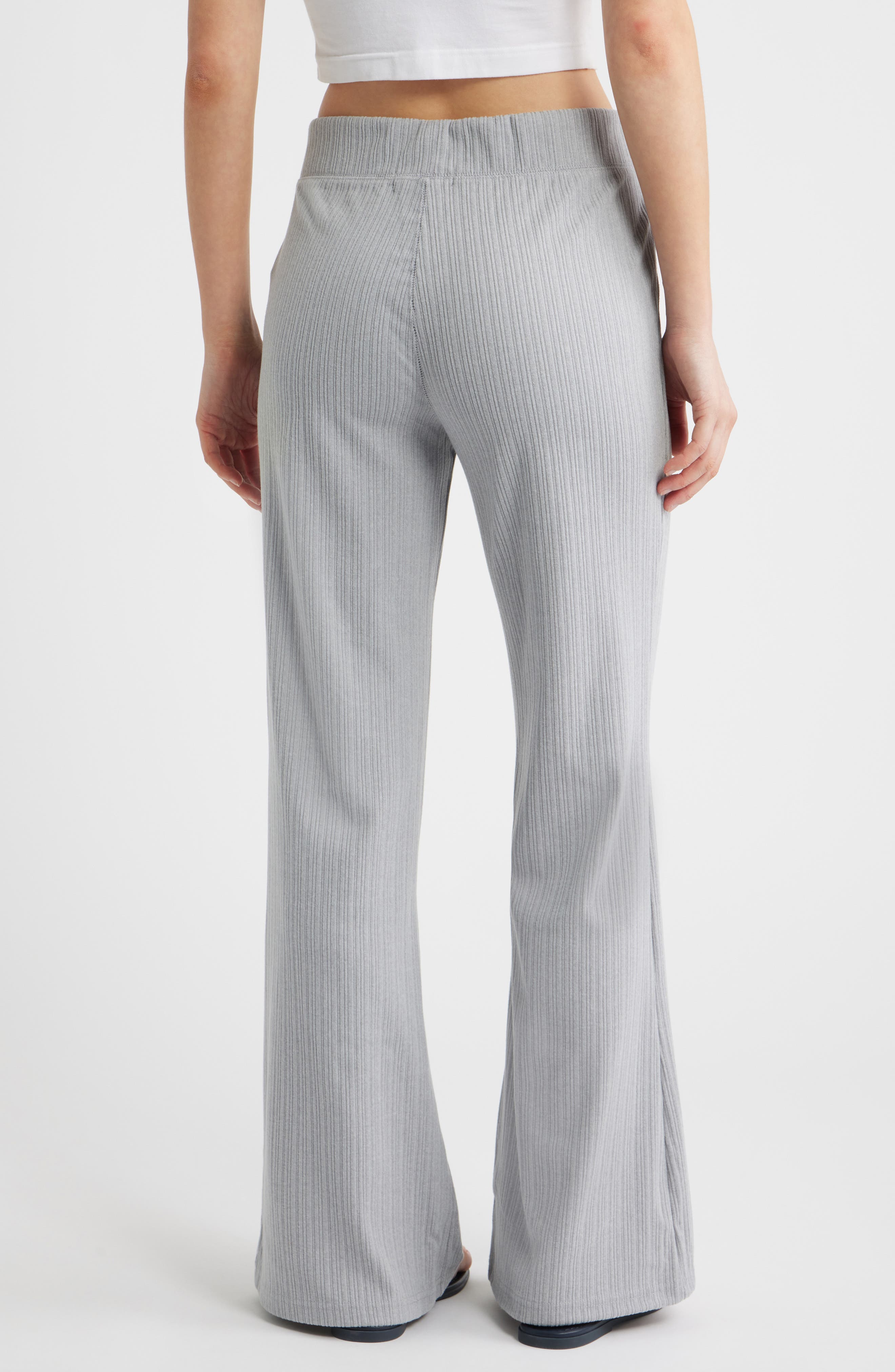 Cosy Rib Flare Leg Pants - image 2