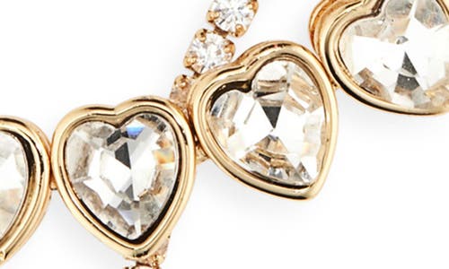 NORDSTROM RACK NORDSTROM RACK SET OF 2 CRYSTAL HEART & CUBIC ZIRCONIA TENNIS BRACELETS