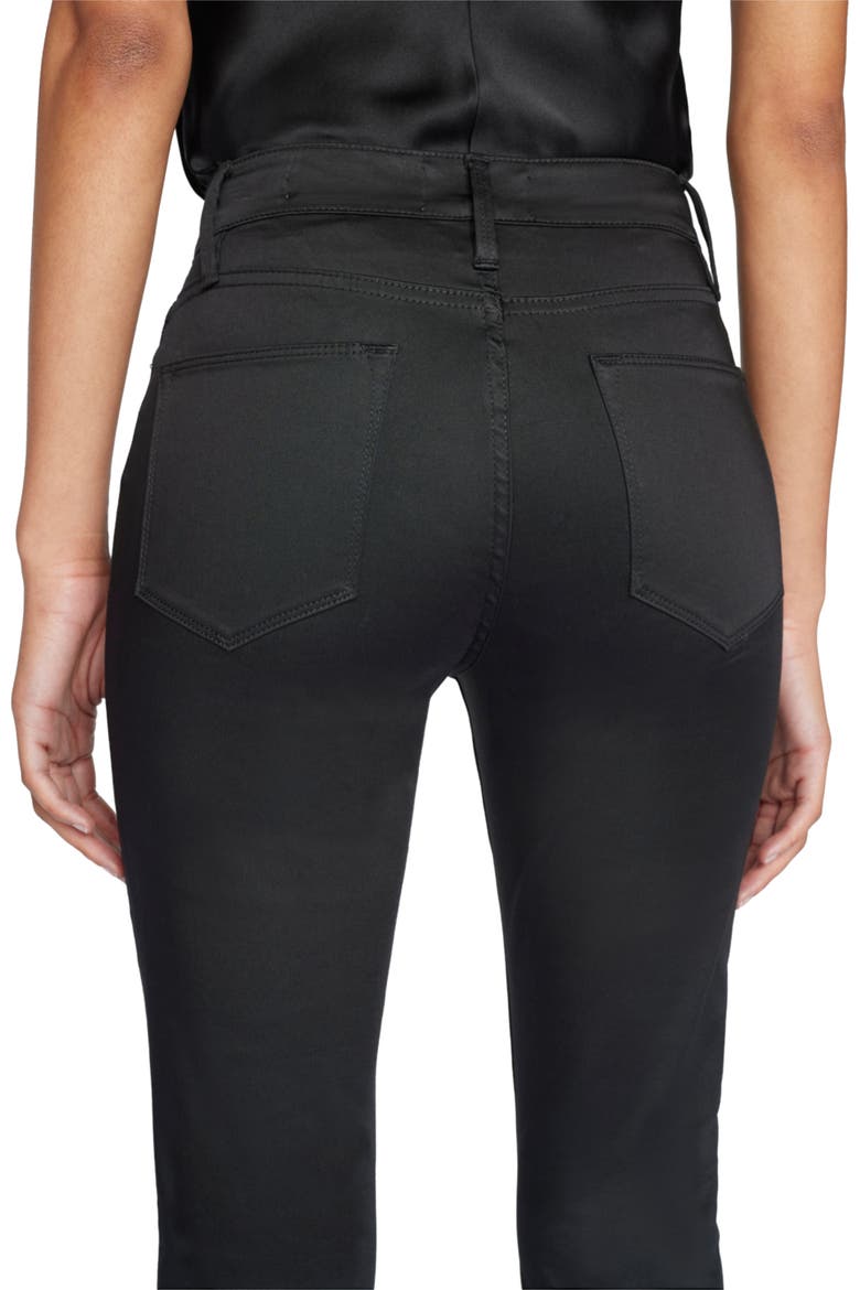 Le High Waist Flare Jeans, Alternate, color, NOIR