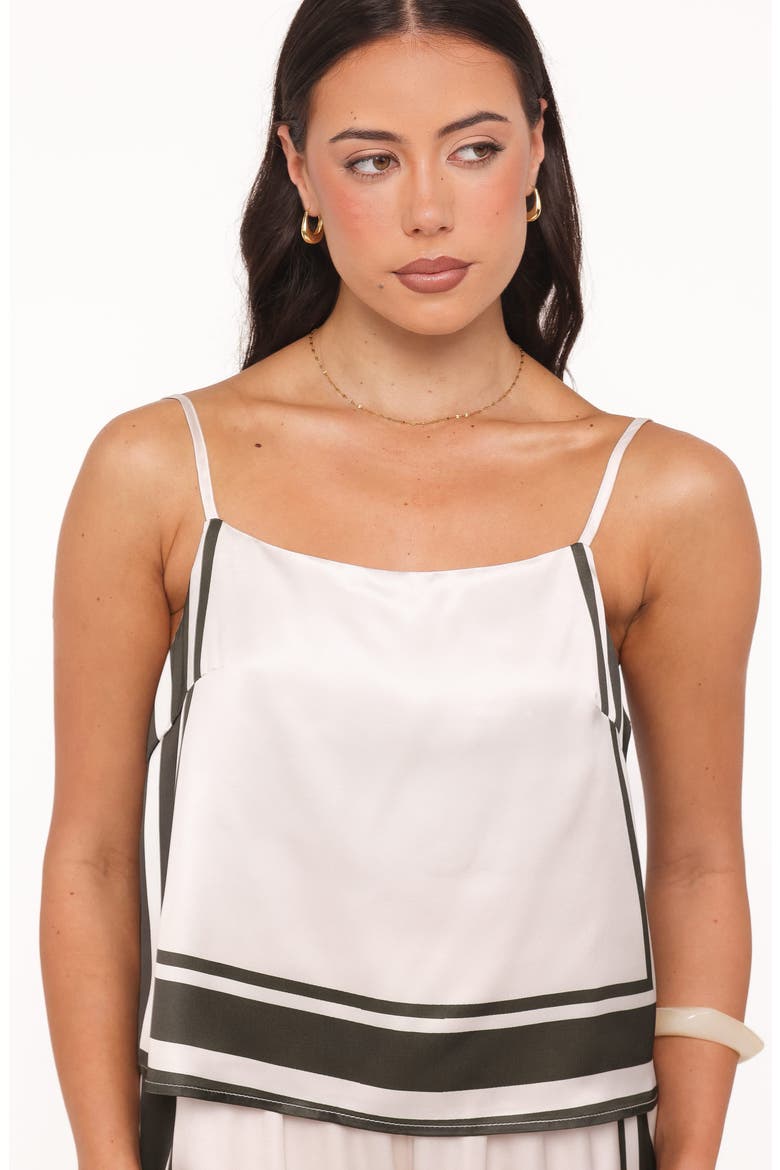 Caelia 2-Piece Camisole & Pants Set, Alternate, color, BEIGE BLACK