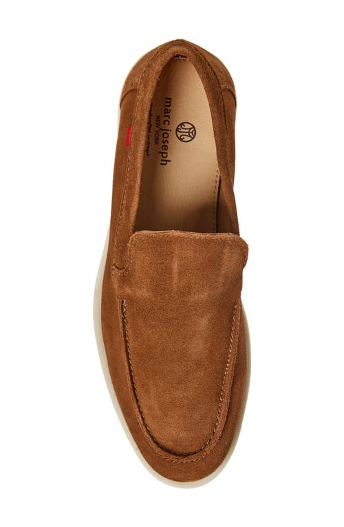 Marc Joseph New York Barry Ct Loafer In Cognac Suede/white Sole