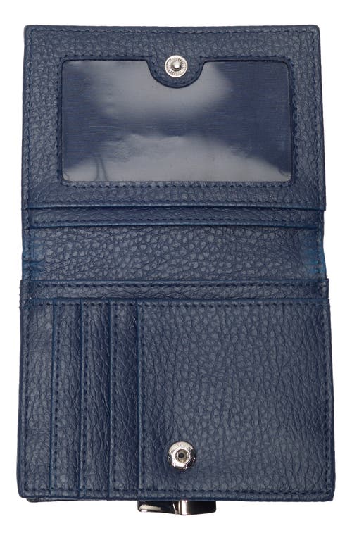 Mundi Small Leather Goods Soho Frenchie Clutch In Blue