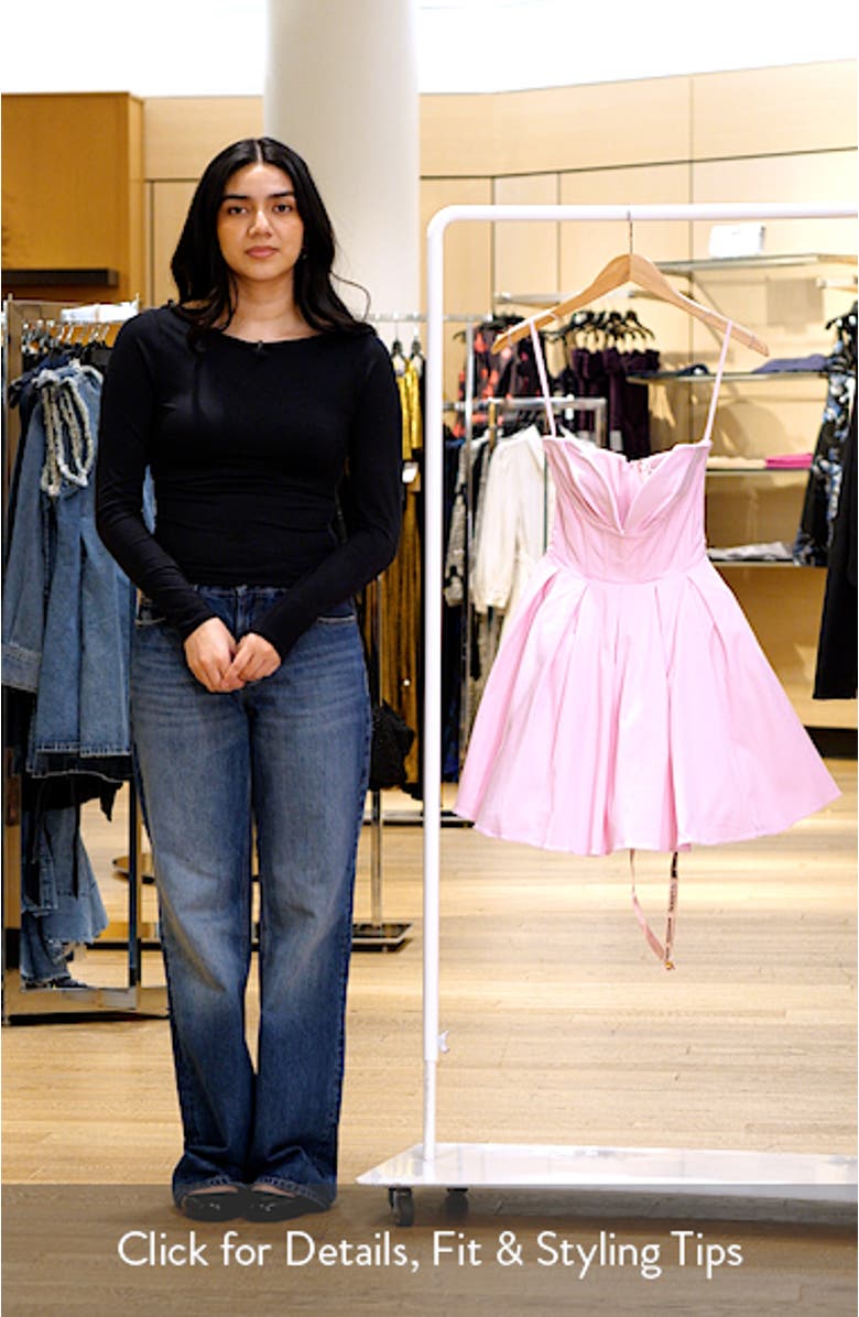 Mar Strapless Corset Fit & Flare Minidress, sales video thumbnail