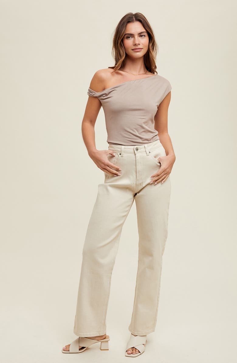 WISHLIST Five-Pocket Jeans, Alternate, color, Ecru
