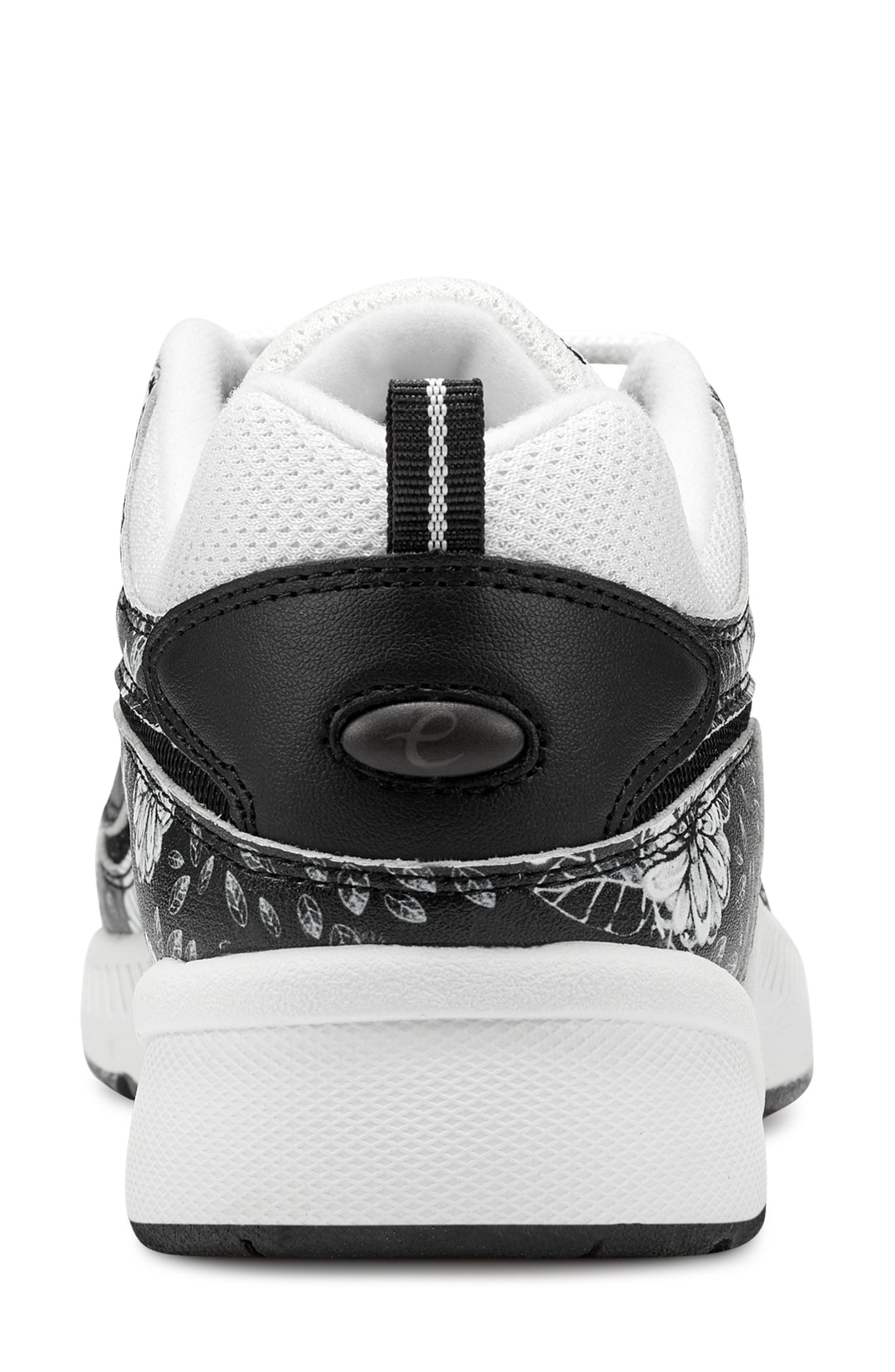 Easy Spirit Romy Sneaker, Alternate, color, Black Floral