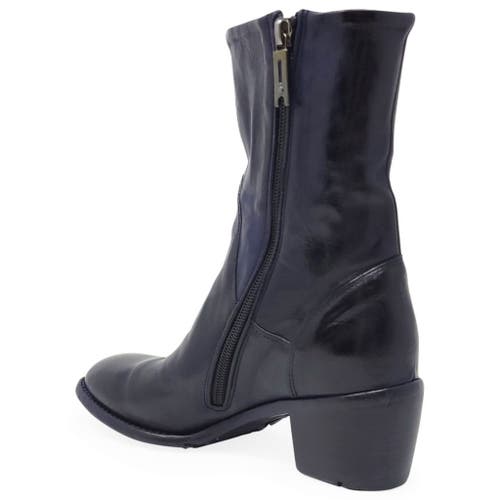 Madison Maison Leather Mid Calf Boot In Multi