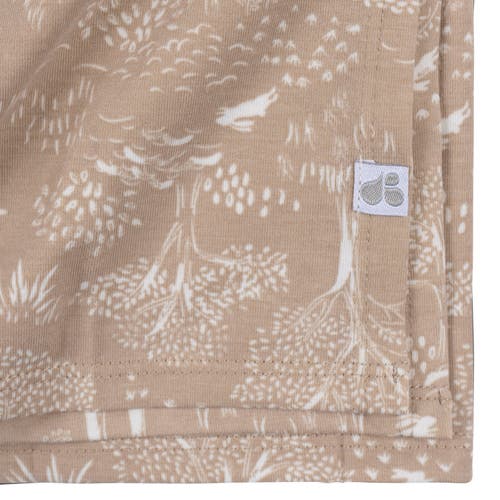 Just Born Swaddle Blanket & Hat Set, One Size In Brown