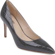 L'AGENCE Maelle Snake Print Embossed Leather Pump
