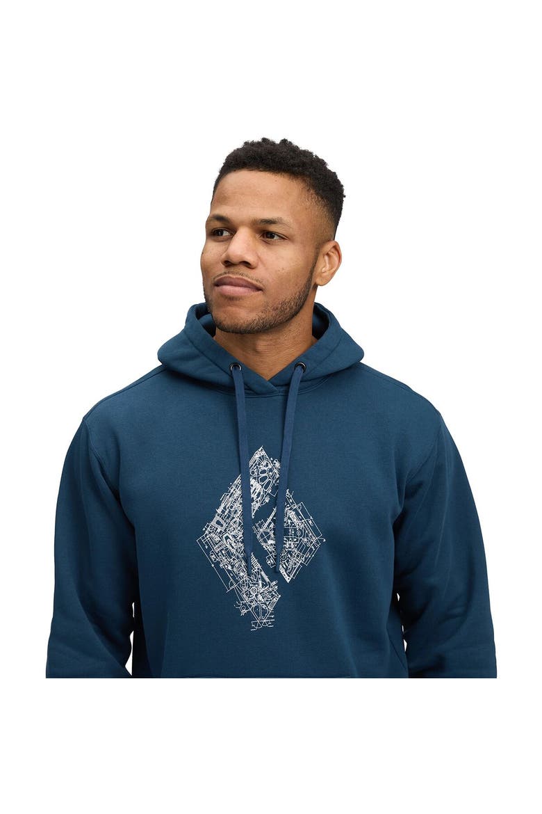 Engineered Diamond Pullover Hoodie - Men's, Alternate, color, Indigo