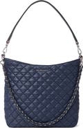 MZ Wallace Crosby Hobo Leather Trim