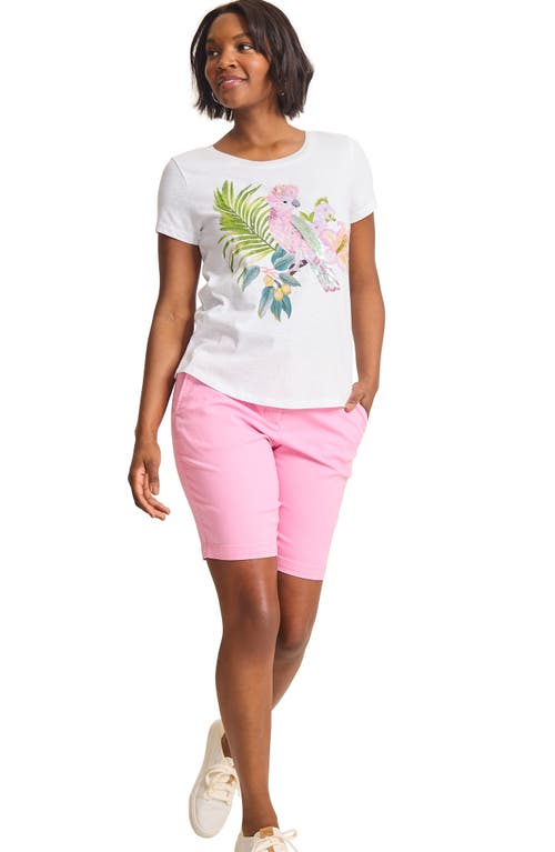 Tommy Bahama Ashby Isles Portico Palms Graphic T-shirt In White