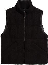 Marine Layer Alba Reversible Cable Knit Puffer Vest