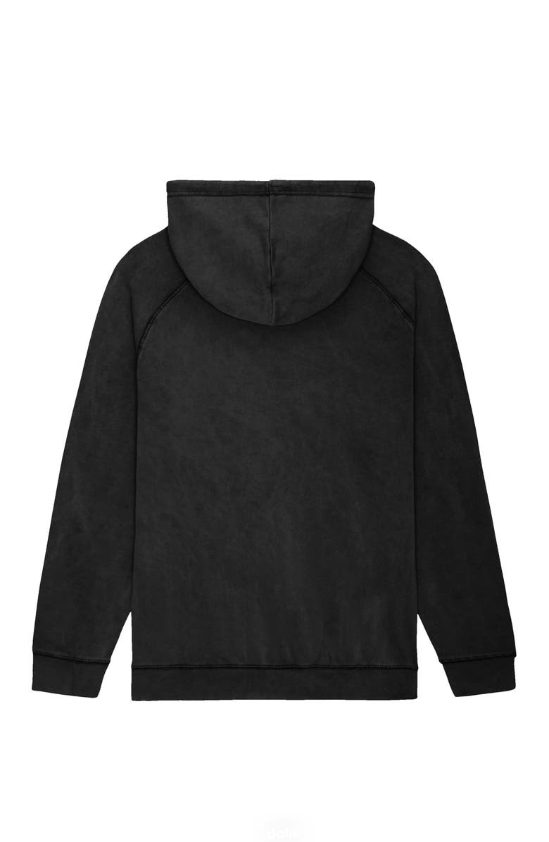 Dalix Mens Ghost Washed Hoodie, Alternate, color, Black