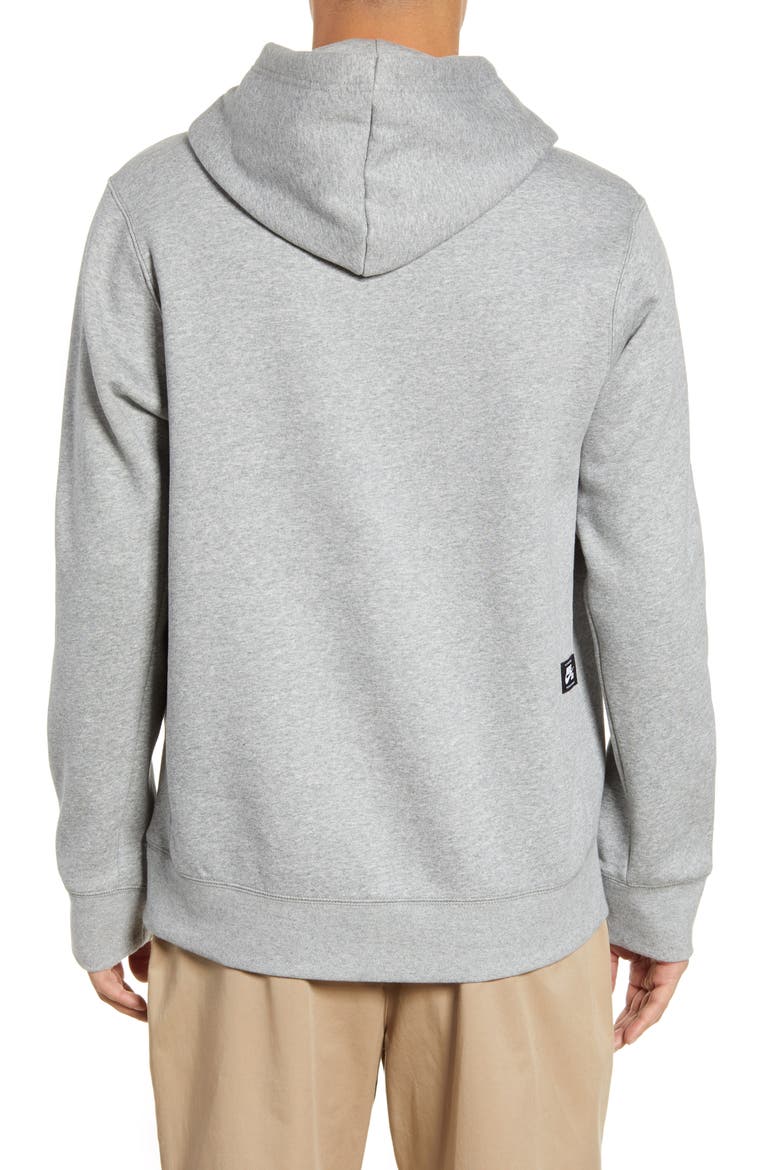 Nomad Hooded Sweatshirt, Alternate, color, DARK GREY HEATHER/ OBSIDIAN