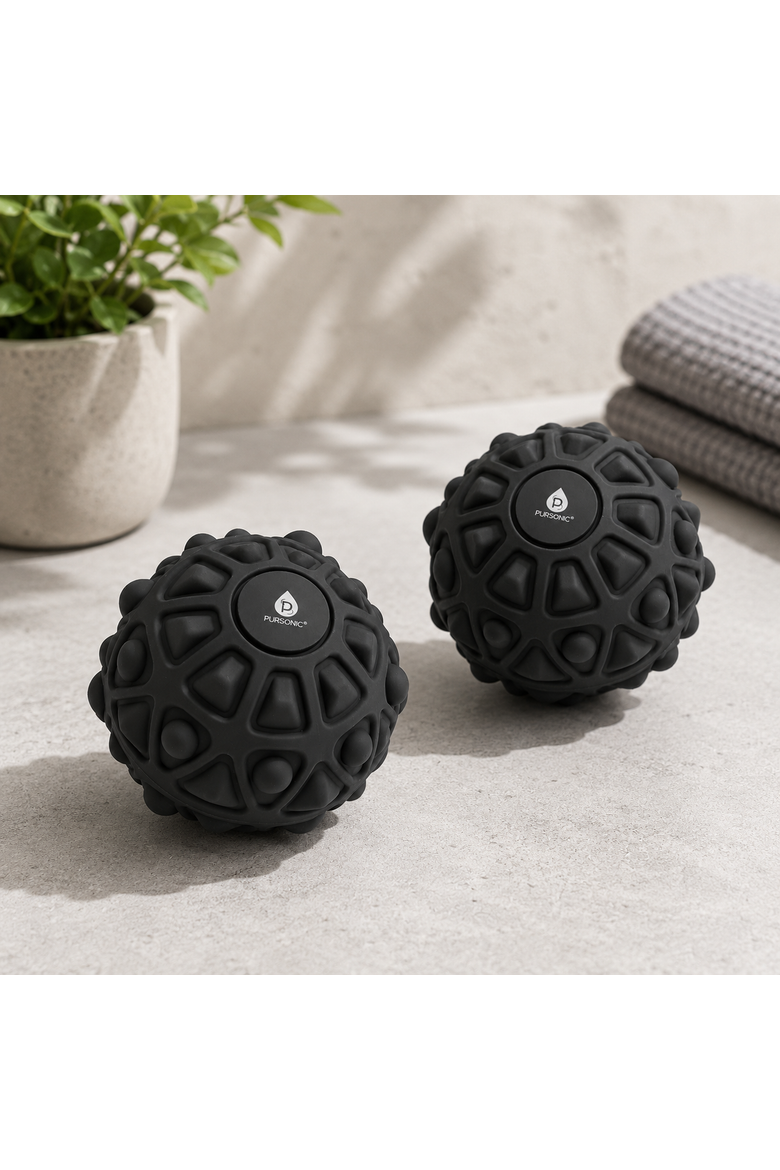 2-Pack Vibrating Massage Balls, Alternate, color, Black